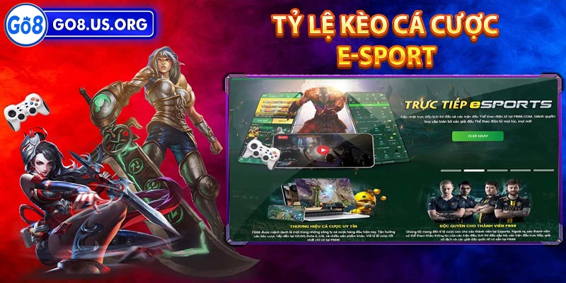 E-Sports Go8 Các loại kèo cược Esports phổ biến khi chơi tại Go8