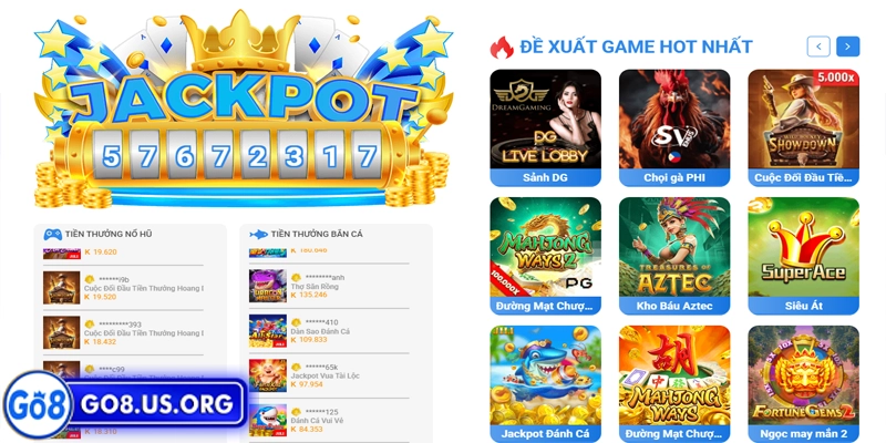 Giới thiệu Go8 về sản phẩm và dịch vụ trò chơi