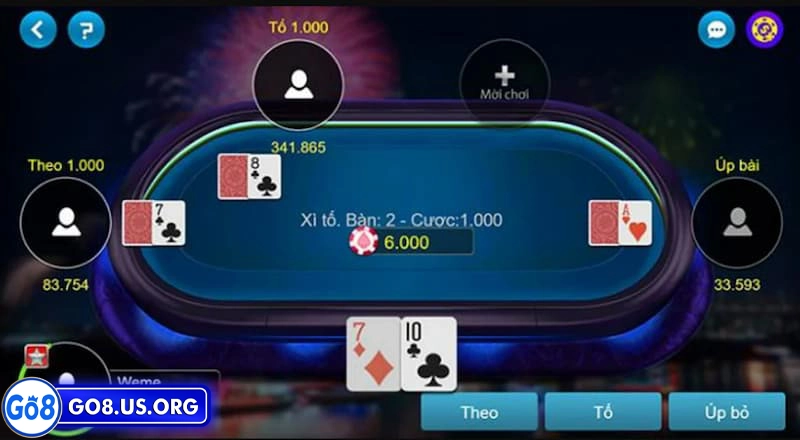 Các bộ bài trong game Xì tố